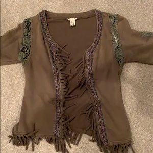 Sz small hunter green buckle jacket